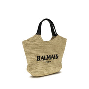Balmain Beige Viscose Shoulder Bag