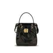 Τσάντα Balmain Black Calf Leather Bos Taurus Backet