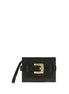 Balmain Black Lamb Ovis Aries Aries Clutch Bag