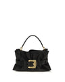 Balmain Black Calf Leather Bos Taurus Handbag
