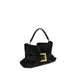 Balmain Black Calf Leather Bos Taurus Handbag
