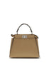 Fendi Beige Calf Leather Bos Taurus Handbag