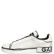 Dolce & Gabbana White Leather Portofino Low Top Sneakers Shoes
