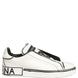 Dolce & Gabbana White Leather Portofino Low Top Sneakers Shoes