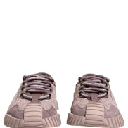 Dolce & Gabbana Pink Lace NS1 Low Top Sneaker Sports Shoes