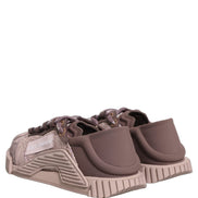 Dolce & Gabbana Pink Lace NS1 Low Top Sneaker Sports Shoes