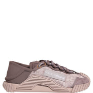 Dolce & Gabbana Pink Lace NS1 Low Top Sneaker Sports Shoes