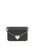Valentino Garavani Black Calf Leather Bos Taurus Shoulder Bag