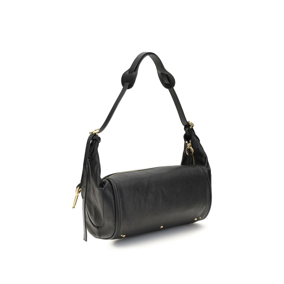 Chloé Black Calf Leather Bos Taurus Shoulder Bag