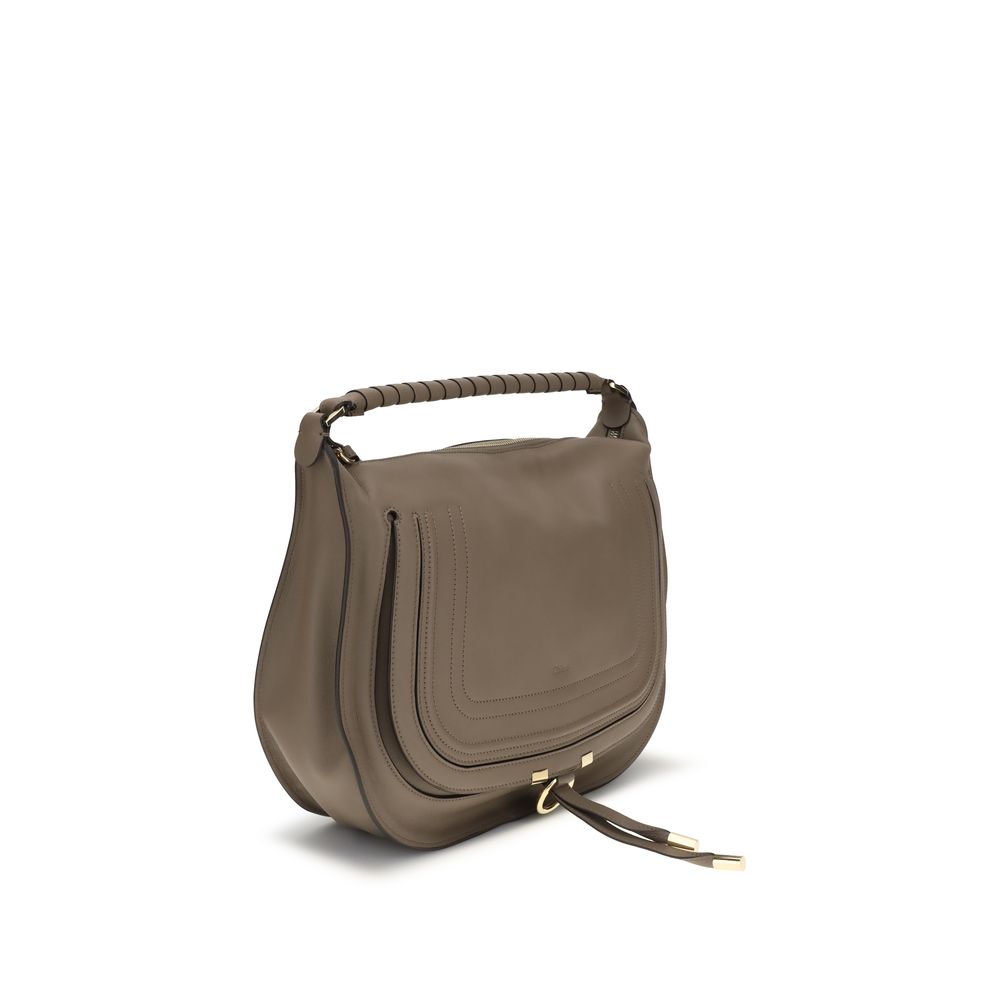 Chloé Beige Calf Leather Bos Taurus Shoulder Bag