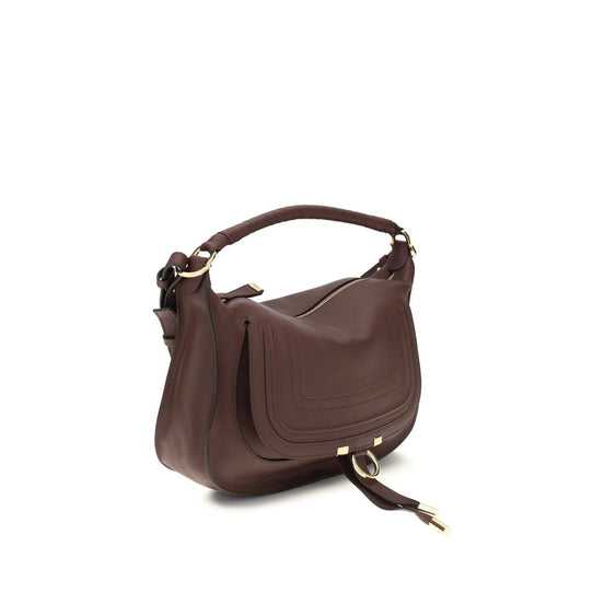 Chloé Bordeaux Calf Leather Bos Taurus Shoulder Bag