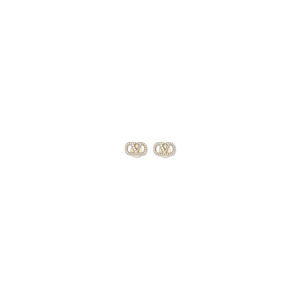 Valentino Garavani Gold Brass Earrings
