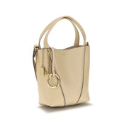 Chloé Beige Calf Leather Bos Taurus Shoulder Bag