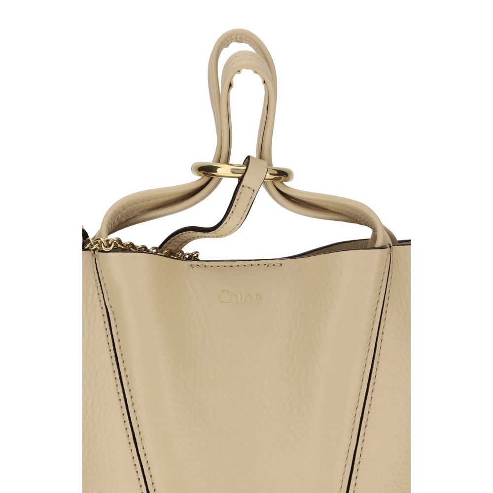 Chloé Beige Calf Leather Bos Taurus Shoulder Bag
