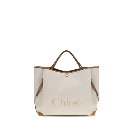Chloé Beige Cotton Shoulder Bag
