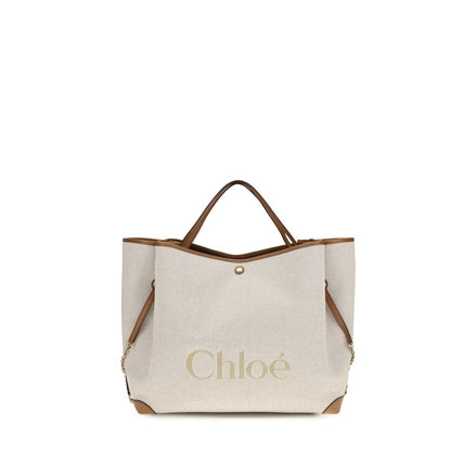 Chloé Beige Cotton Shoulder Bag