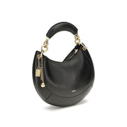 Chloé Black Calf Leather Bos Taurus Shoulder Bag
