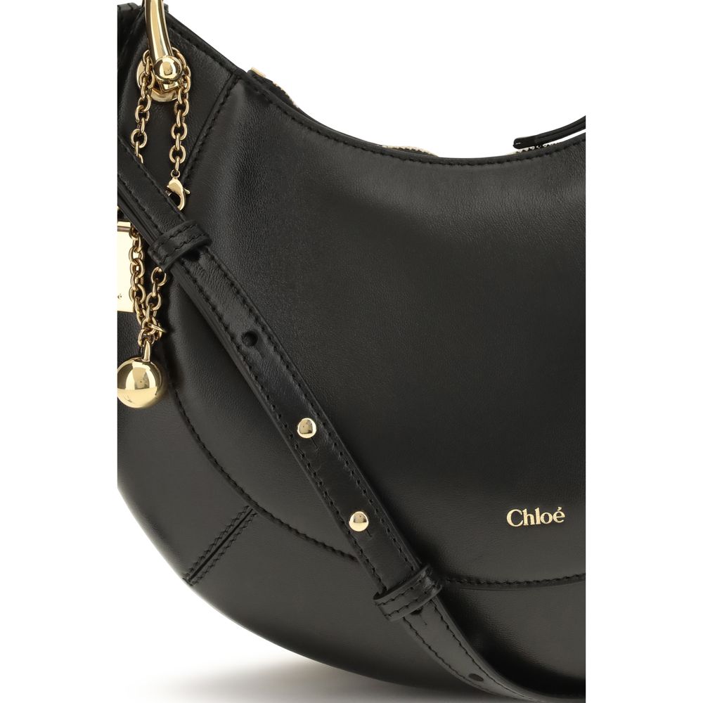 Chloé Black Calf Leather Bos Taurus Shoulder Bag