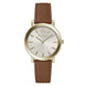 Furla Brown Leather Dress Watch