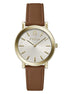 Furla Brown Leather Dress Watch