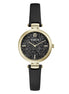 Furla Black Leather Dress Watch