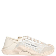 Dolce & Gabbana White Lace NS1 Low Top Sneaker Sports Shoes