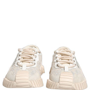 Dolce & Gabbana White Lace NS1 Low Top Sneaker Sports Shoes
