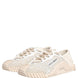 Dolce & Gabbana White Lace NS1 Low Top Sneaker Sports Shoes