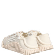 Dolce & Gabbana White Lace NS1 Low Top Sneaker Sports Shoes