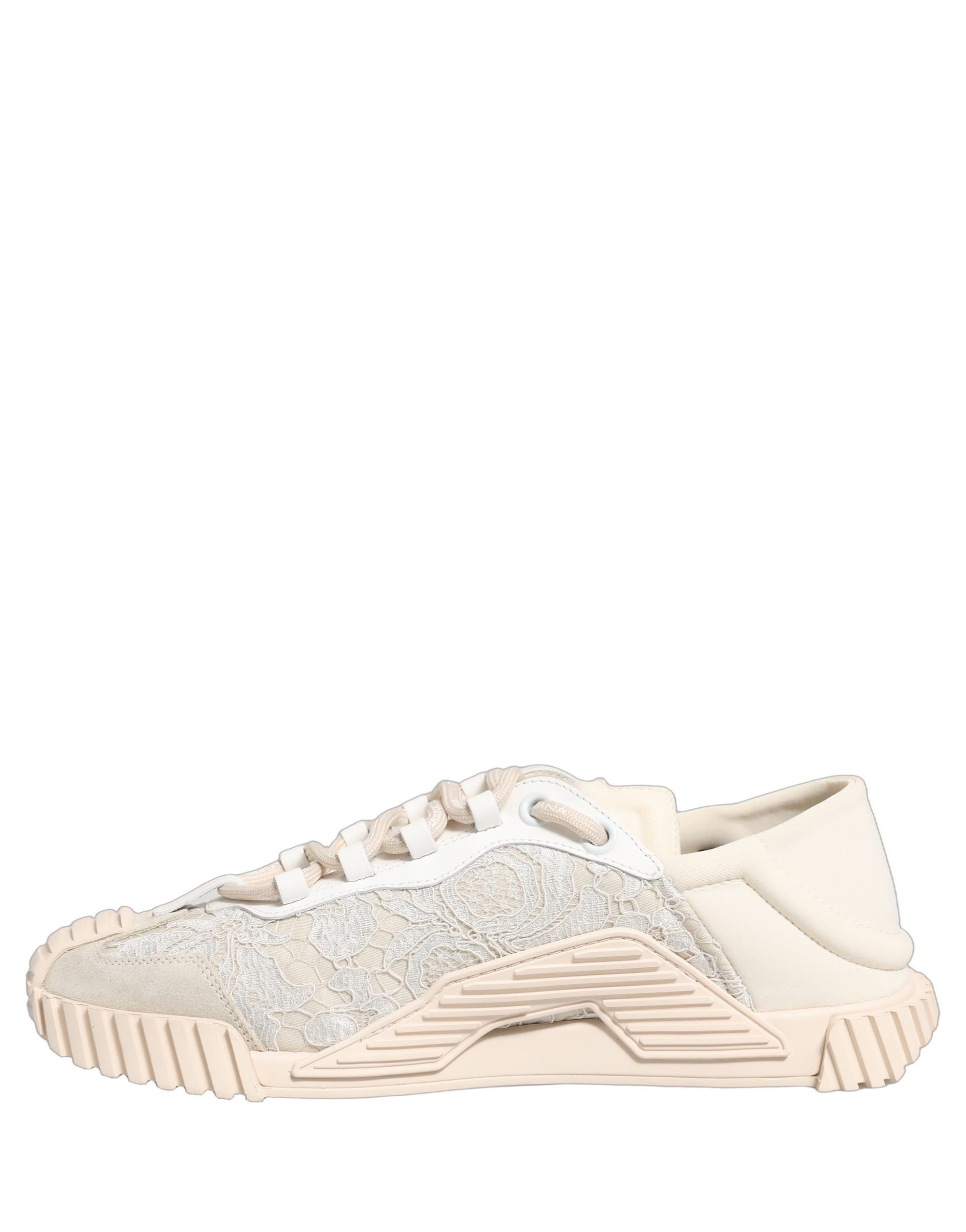 Dolce & Gabbana White Lace NS1 Low Top Sneaker Sports Shoes