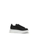 Alexander McQueen Black Calf Leather Bos Taurus Platform Sneakers
