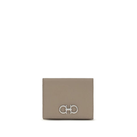 Ferragamo Beige Calf Leather Bos Taurus Wallet