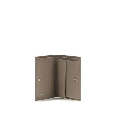 Ferragamo Beige Calf Leather Bos Taurus Wallet