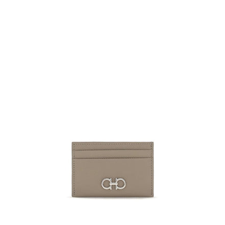 Ferragamo Beige Calf Leather Bos Taurus Wallet