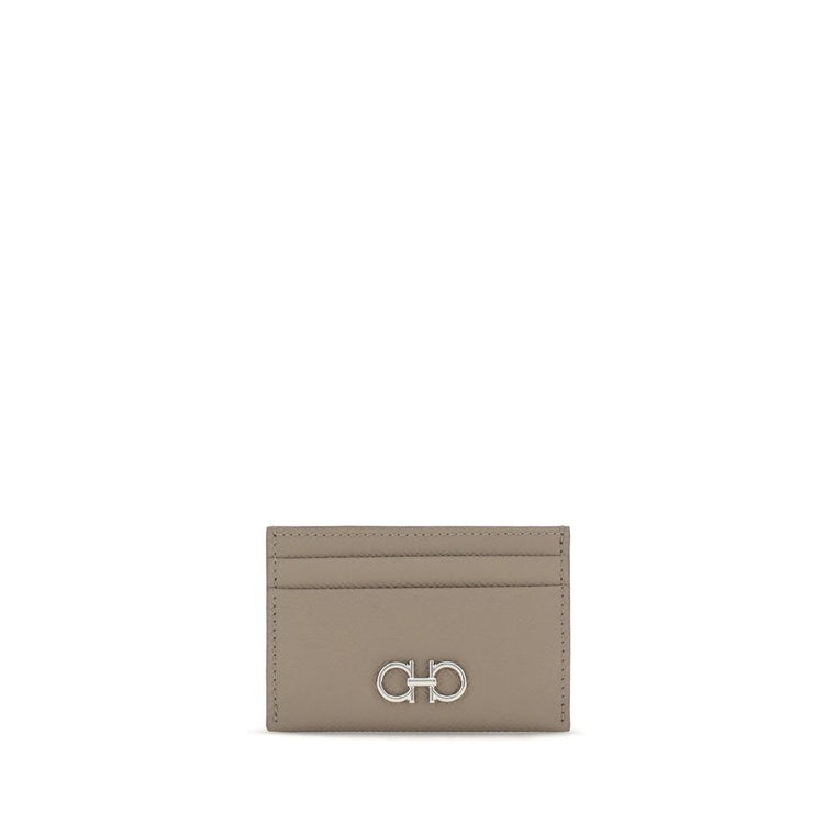 Ferragamo Beige Calf Leather Bos Taurus Wallet