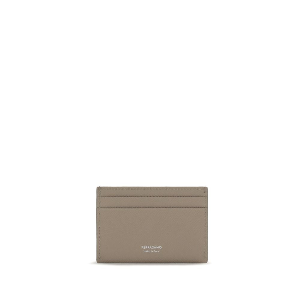 Ferragamo Beige Calf Leather Bos Taurus Wallet
