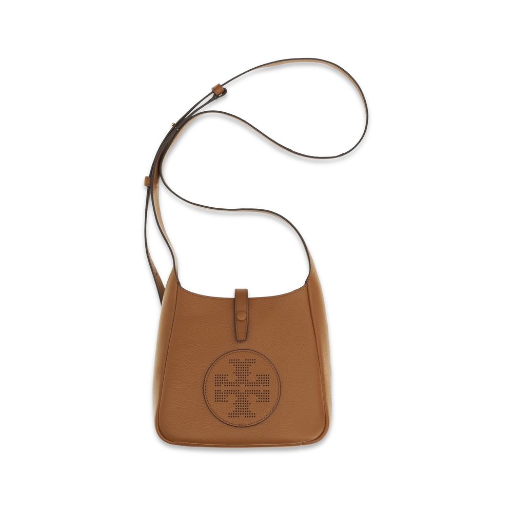 Tory Burch Brown Calf Leather Bos Taurus Shoulder Bag