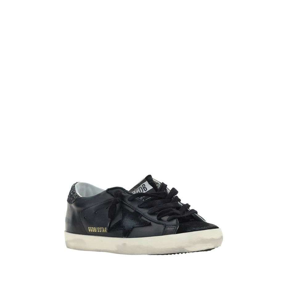 Golden Goose Black Calf Leather Bos Taurus Sneakers