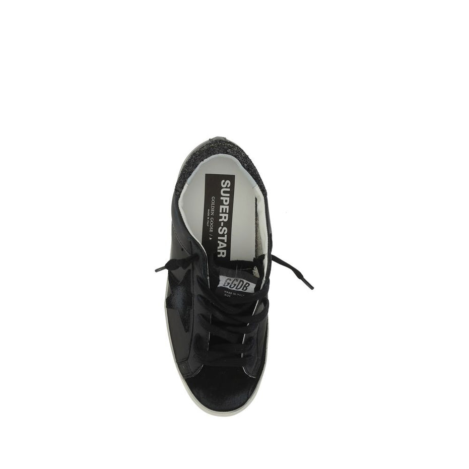 Golden Goose Black Calf Leather Bos Taurus Sneakers