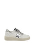 Golden Goose Silver Calf Leather Bos Taurus Low Top Sneakers