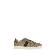 Gucci Beige Polyester Athletic Sneakers