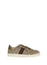 Gucci Beige Polyester Athletic Sneakers