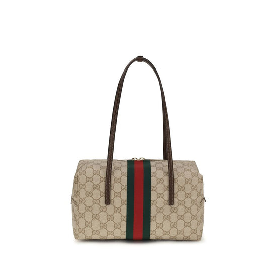 Τσάντα χειρός Gucci από μπεζ βαμβάκι  