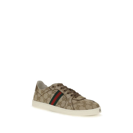 Gucci Beige Polyester Athletic Sneakers
