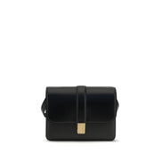 Khaite Black Calf Leather Bos Taurus Shoulder Bag