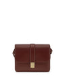 Khaite Bordeaux Calf Leather Bos Taurus Shoulder Bag