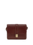 Khaite Bordeaux Calf Leather Bos Taurus Shoulder Bag