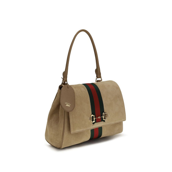 Gucci Beige Calf Leather Bos Taurus Handbag