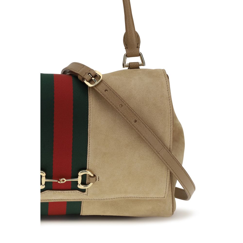 Gucci Μπεζ Τσάντα Χειρός από Δέρμα Μοσχαριού Bos Taurus  