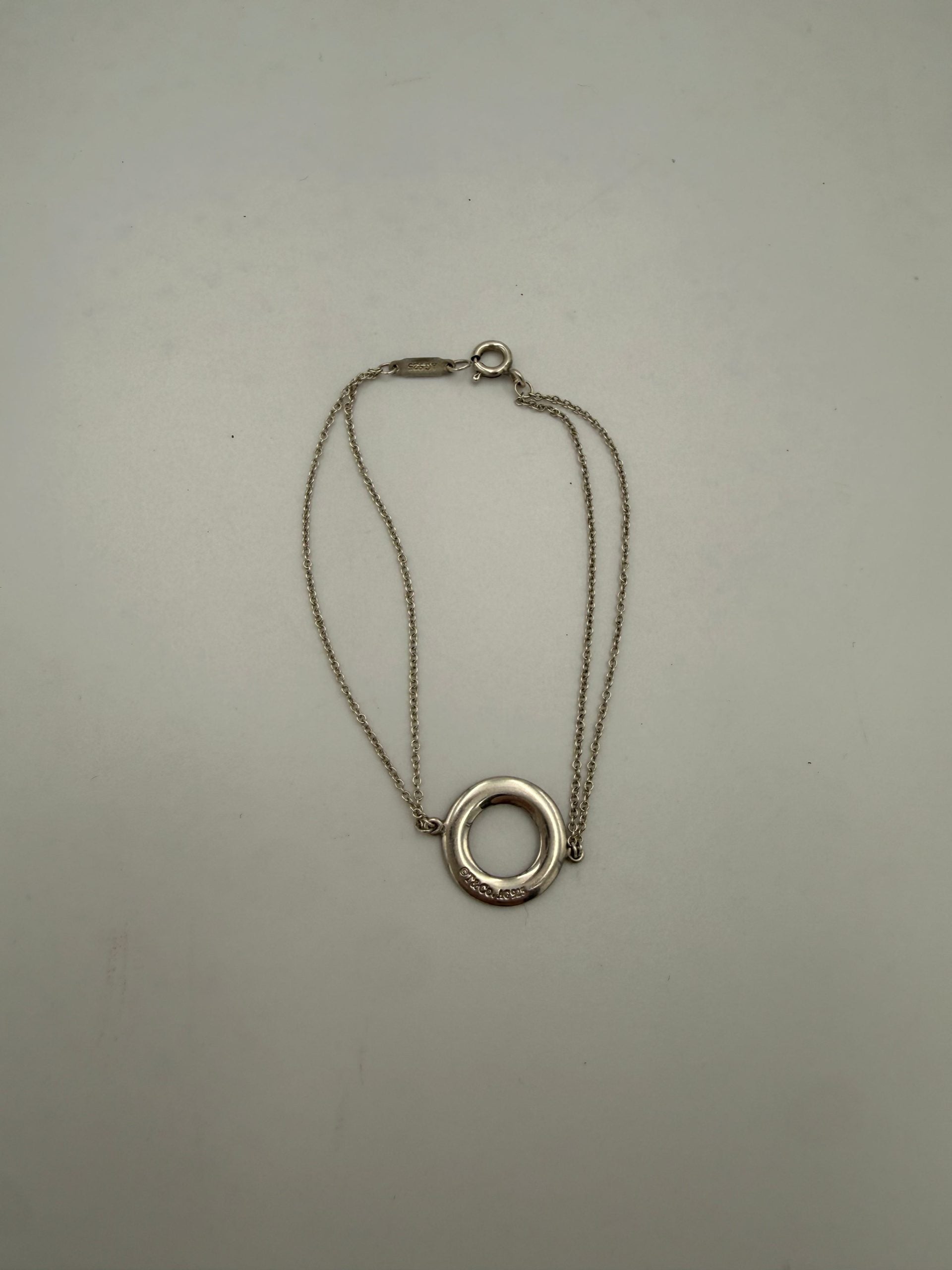 Βραχιόλι Tiffany & Co. TIFFANY & CO. από ασήμι με διπλή αλυσίδα